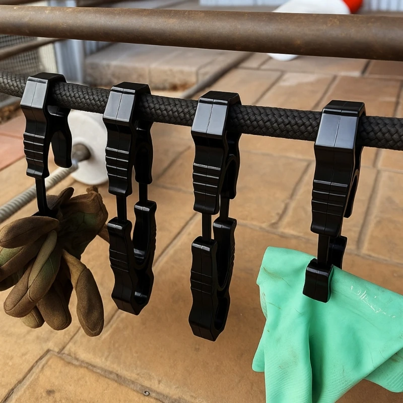 

12Pcs Gloves Clip Safety Work Gloves Guard Working Gloves Clip Holder Gloves Clamp Helmet Hanging Outdoor Camping D2RD