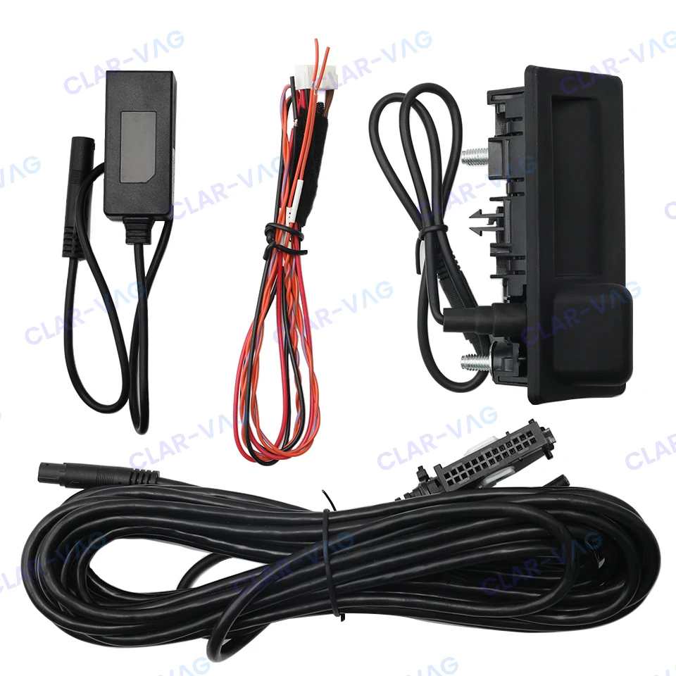 RGB Rearview Dynamic Camera with Trunk Switch 26 Pins 6.55 Meters Cable For VW Jetta Tiguan Passat B7 RNS510 RNS315 RCD510 Radio