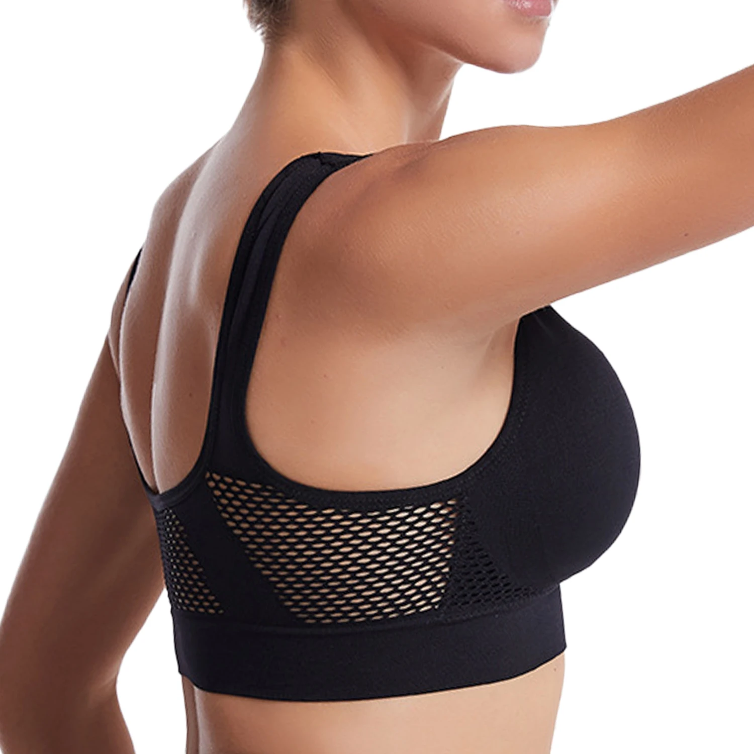 Wireless Sports Bra for Women Low Medium Impact Yoga with Pads ,Breathable Bralette