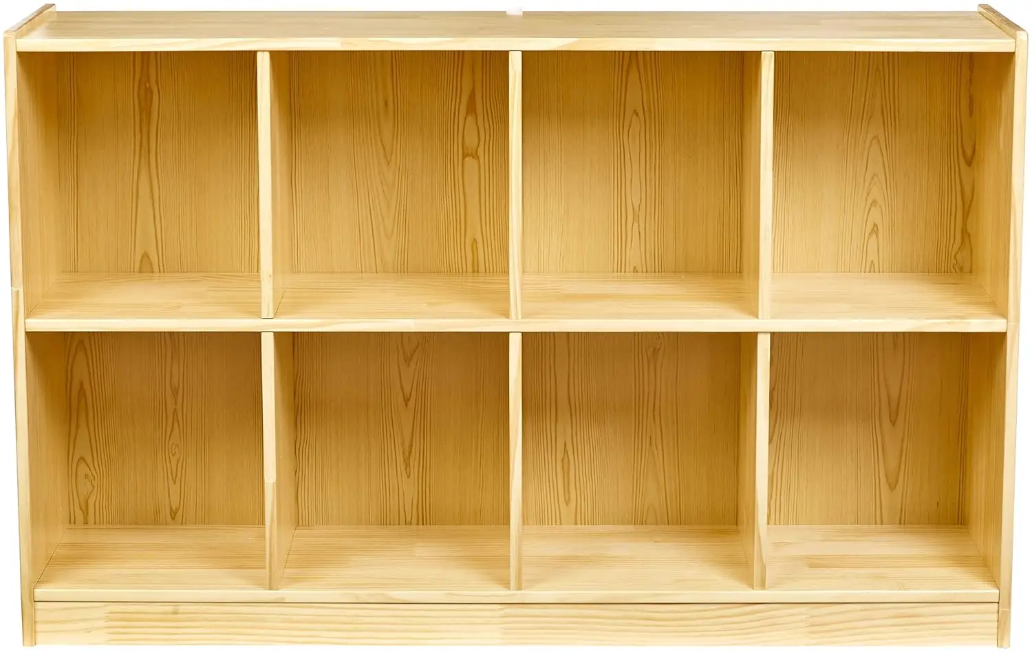 Backpack Storage Cubby, 8-Compartment, Pine Wood, 13" D x 30" W x 48"