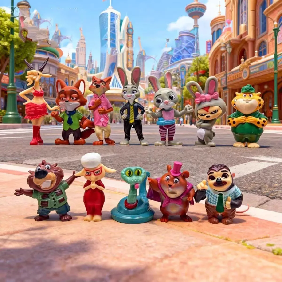 --*12 Figuras de Acción de Zootopia 2, Personajes de Anime, Nick Fox, Judy, Zootropolis, Utopia, Juguetes para Niños, Adornos para Habitación, Decoración para Pastel