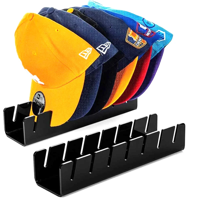 7 Löcher Acryl Hut Baseball Cap Display Rack haltbare klare Acryl Hut halter für Home Schrank Lagerung Organisation speichert Dekor