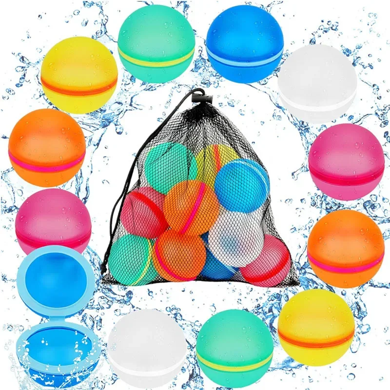 Hot Selling Reusable Silicone Magnetic Water Ball Buckle Water Ball Toy Decompression Silicone Magnetic Water Ball Toy