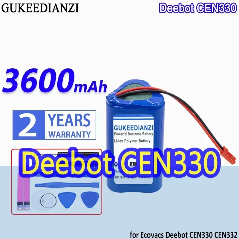 

Deebot CEN330 (SM-3P) (JST) 3600mAh Mobile Phone Batteries For Ecovacs Deebot Deepoo CEN330 CEN332 Vacuum Robot Portable Battery