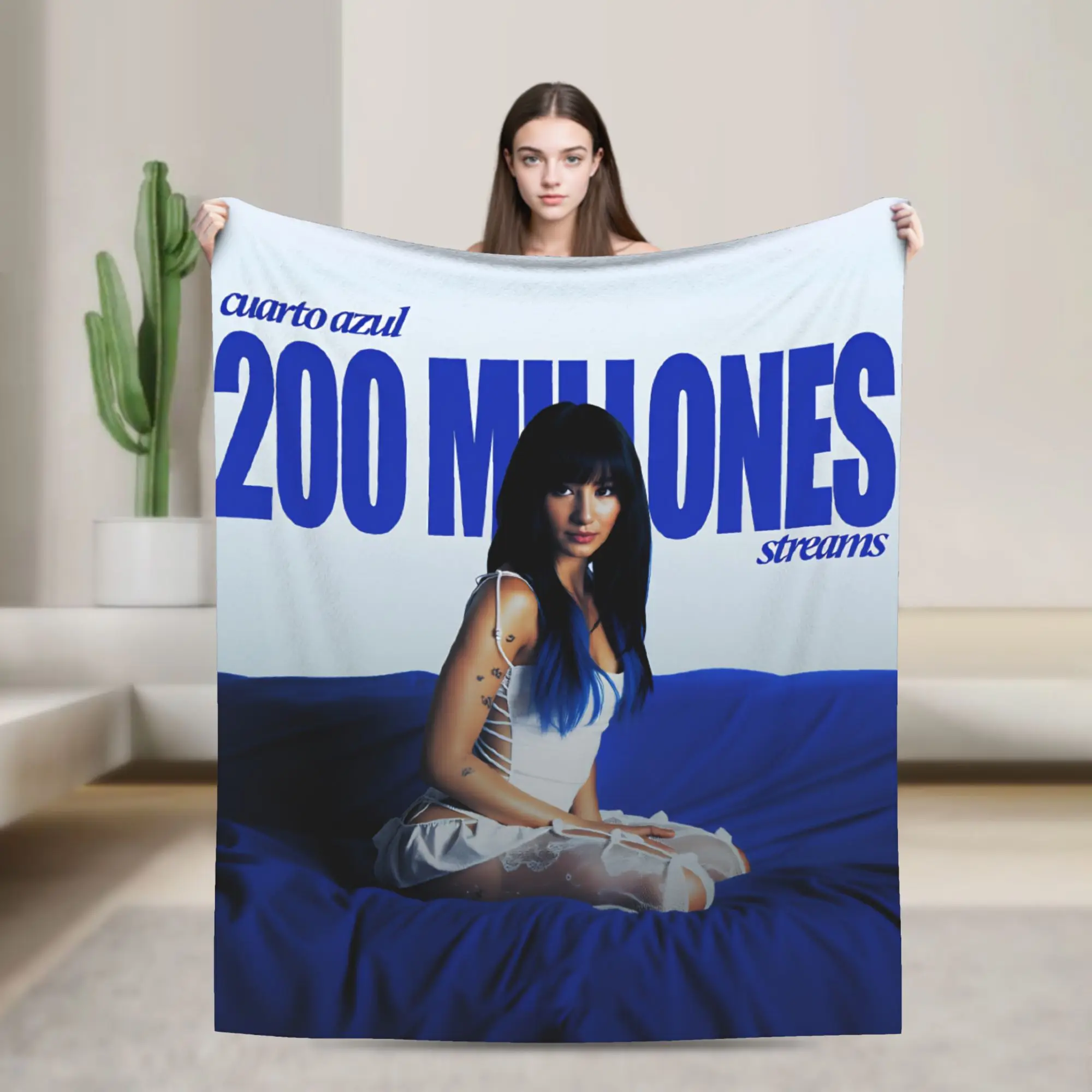 

Aitanaed Singer Flannel Blankets Spanish Art Warm Bedding Throws for Living Room Picnic Fluffy Bedspread Sofa Bed Cover