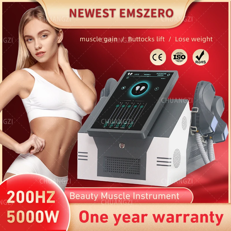 Emszero-ems RFスカルプティングマシン,痩身技術,6500W,脂肪除去,筋肉の構築,体,骨盤刺激装置,電磁