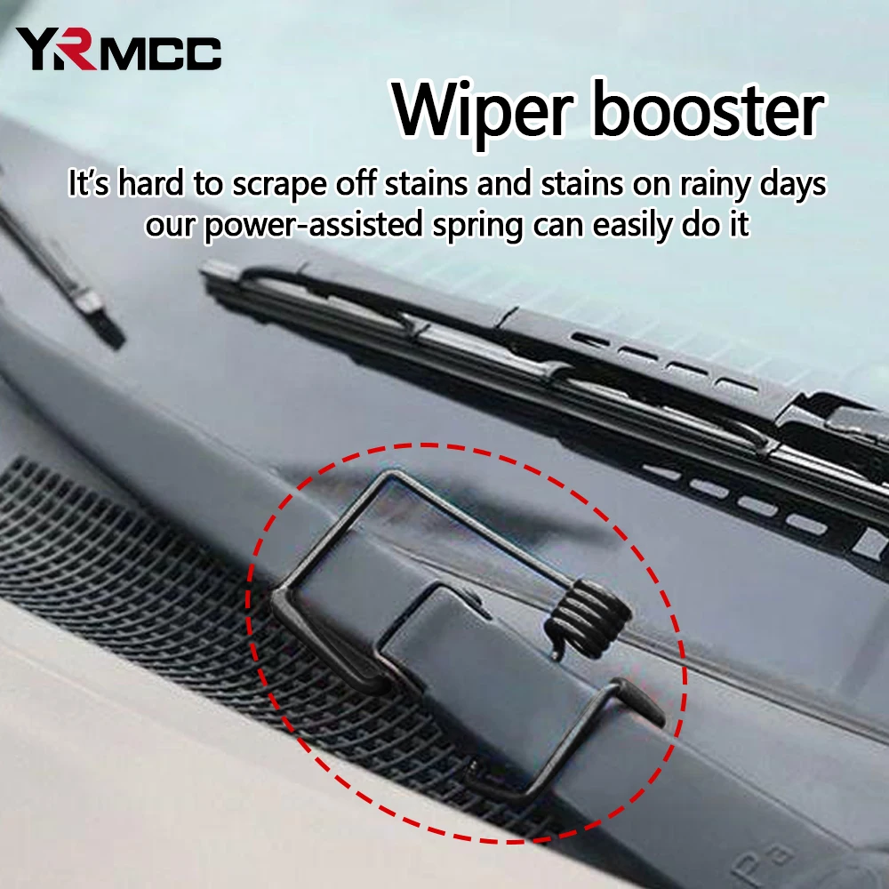 Car Wiper Booster Spring Rubber Alloy 1/2/3/4PCS Wiper Arms Protector Windshield Wipers Universal Wipers Springs Car Accessories