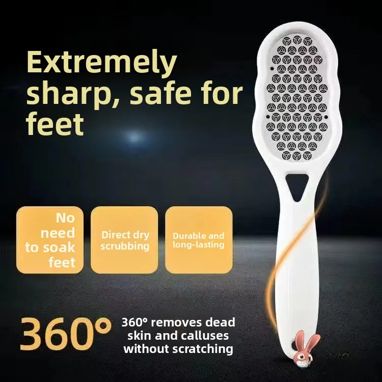 

Stainless Steel Foot File Pedicure Tool Callus Removal Exfoliating Foot Board with Storage Lid Foot Pumice Tool