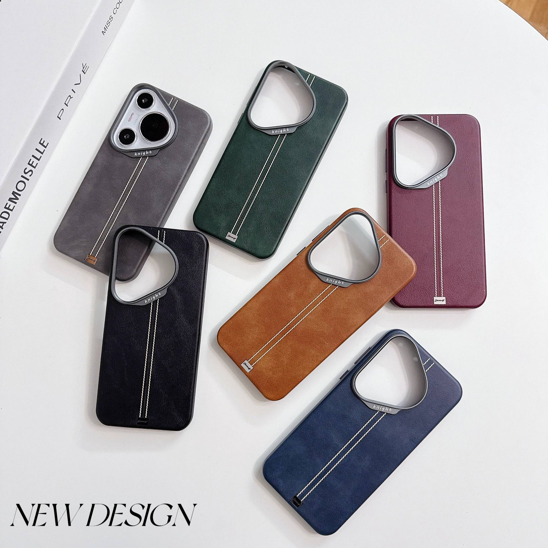 حافظة هاتف جلدية فاخرة للأعمال لهاتف هواوي بورا 70 برو P70 فائقة الصدمات مانعة للانزلاق لهاتف Magsafe غطاء خلفي Funda #6