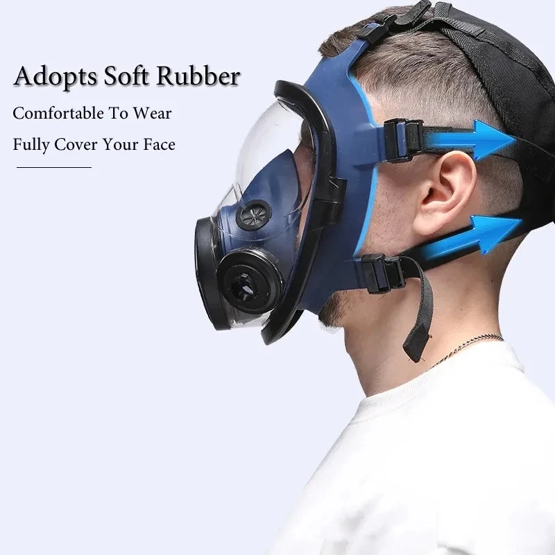 Chemical respirator high quality new gas mask A8 6800 anti-pollution full face mask respirator silicone full face mask filter