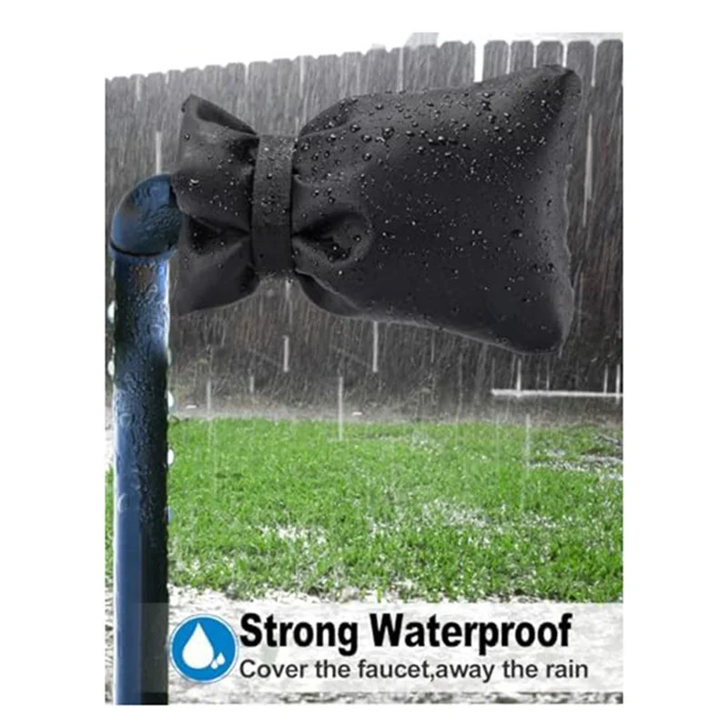 5 шт. чехлы для уличных смесителей на зиму, наружная крышка для смесителя, защита от замерзания, многоразовая черная крышка для патрубка для воды на зиму