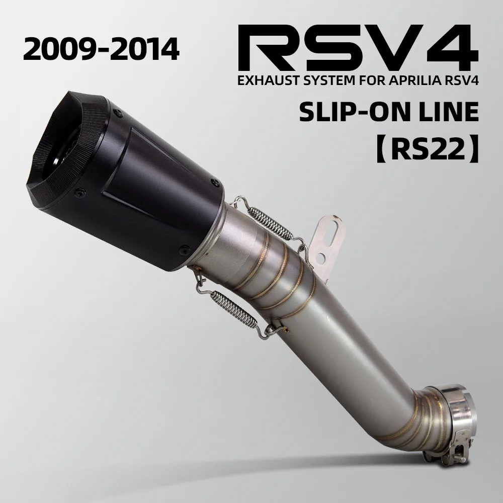 

Motorcycle Slip on Line Exhaust Modify RS22 Muffler Adapter Middle Link Pipe Escape Racing Kit For Aprilia RSV4 2009-2014