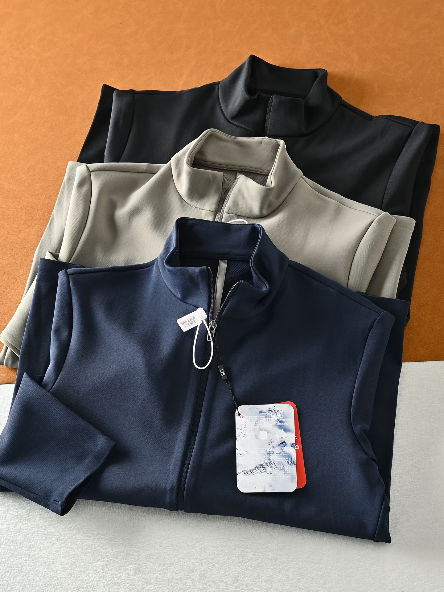 

Мужская спортивная одежда Lulu Sle Jaet, ветрозащитная, дышащая, на молнии, с длинным светом, удобный воротник-стойка