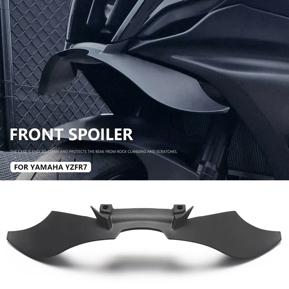 

For Yamaha YZF R7 YZF-R7 YZFR7 Motorcycle Black Downforce Naked Frontal Spoilers Winglet Aerodynamic Wing Front Spoiler Kit
