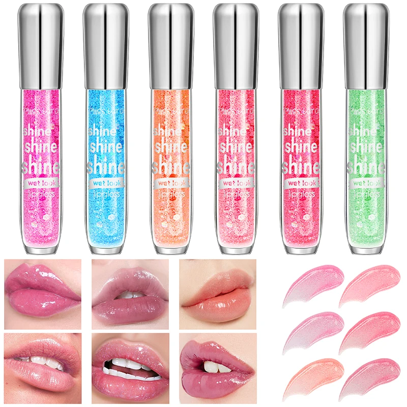 Miss Lara transparent water light mirror lip glaze fine sparkling moisturizing glass lip honey moisturizing pure lips