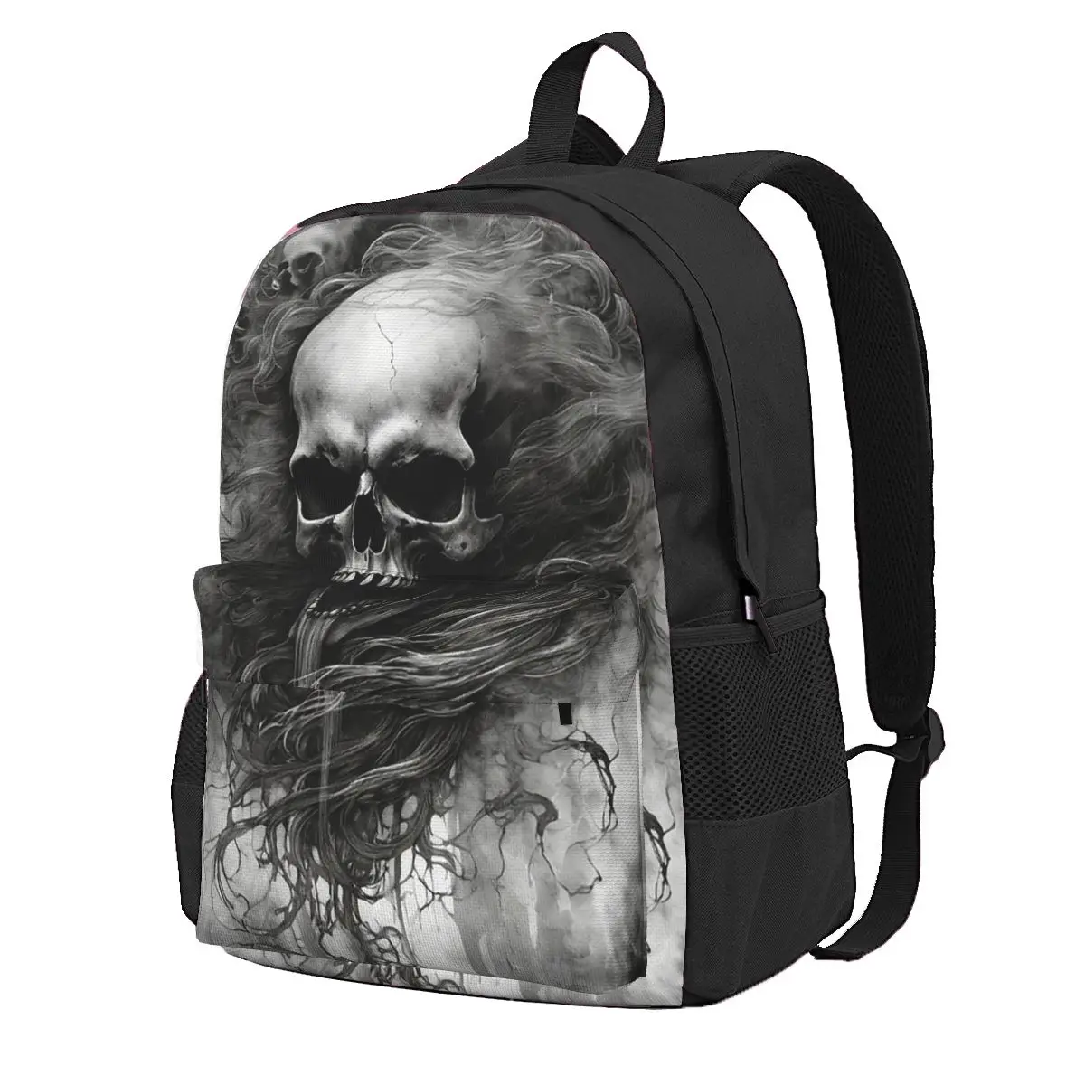 Heavy Metal Black Metal Art Student Backpack School Bag Hiking Travel Daypack for Men Women Fashion Bookbag Shoulder Bags
