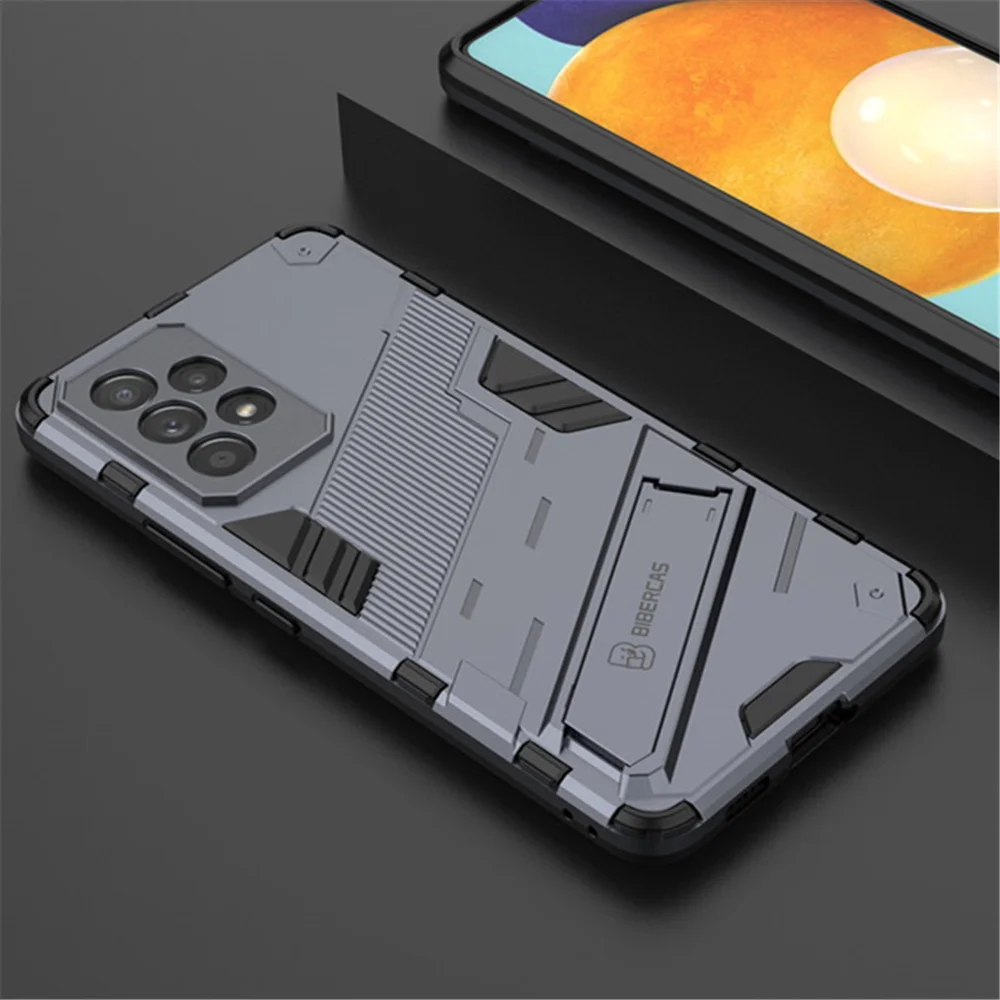 A53 For Samsung A53 5G Case Armor Cyber Shockproof Cover For Samsung Galaxy A53 A73 A33 5G 2022 Slim Stand Holder Coque A 53 73