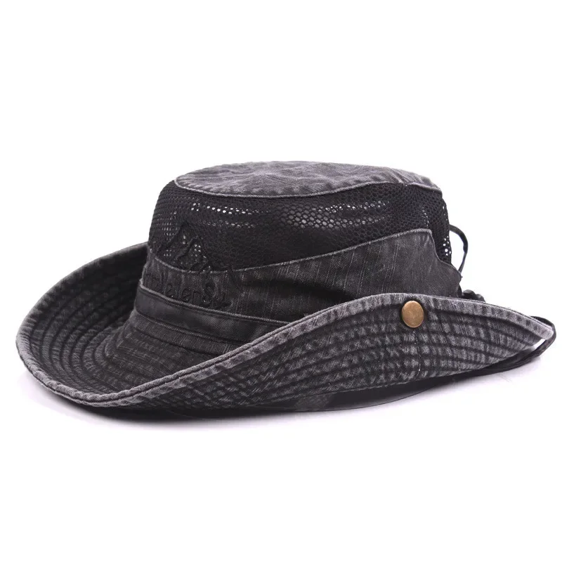 Gorra safari algodón transpirable – Verano pesca - imagen 3