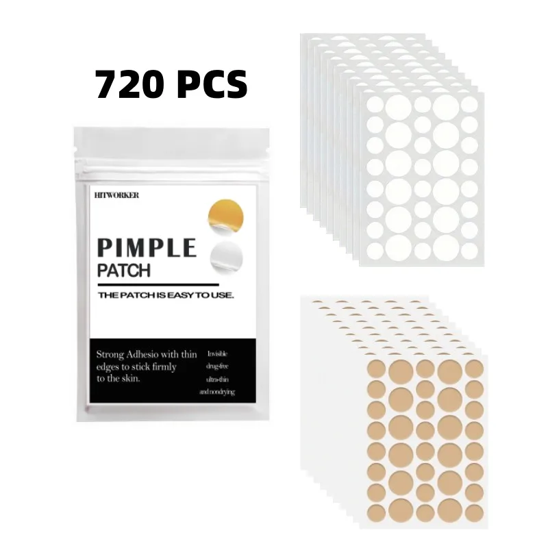 720PCS Bulk Pack Pimple Patch Large Size Waterproof Comfort Adhesive Skin Recovery