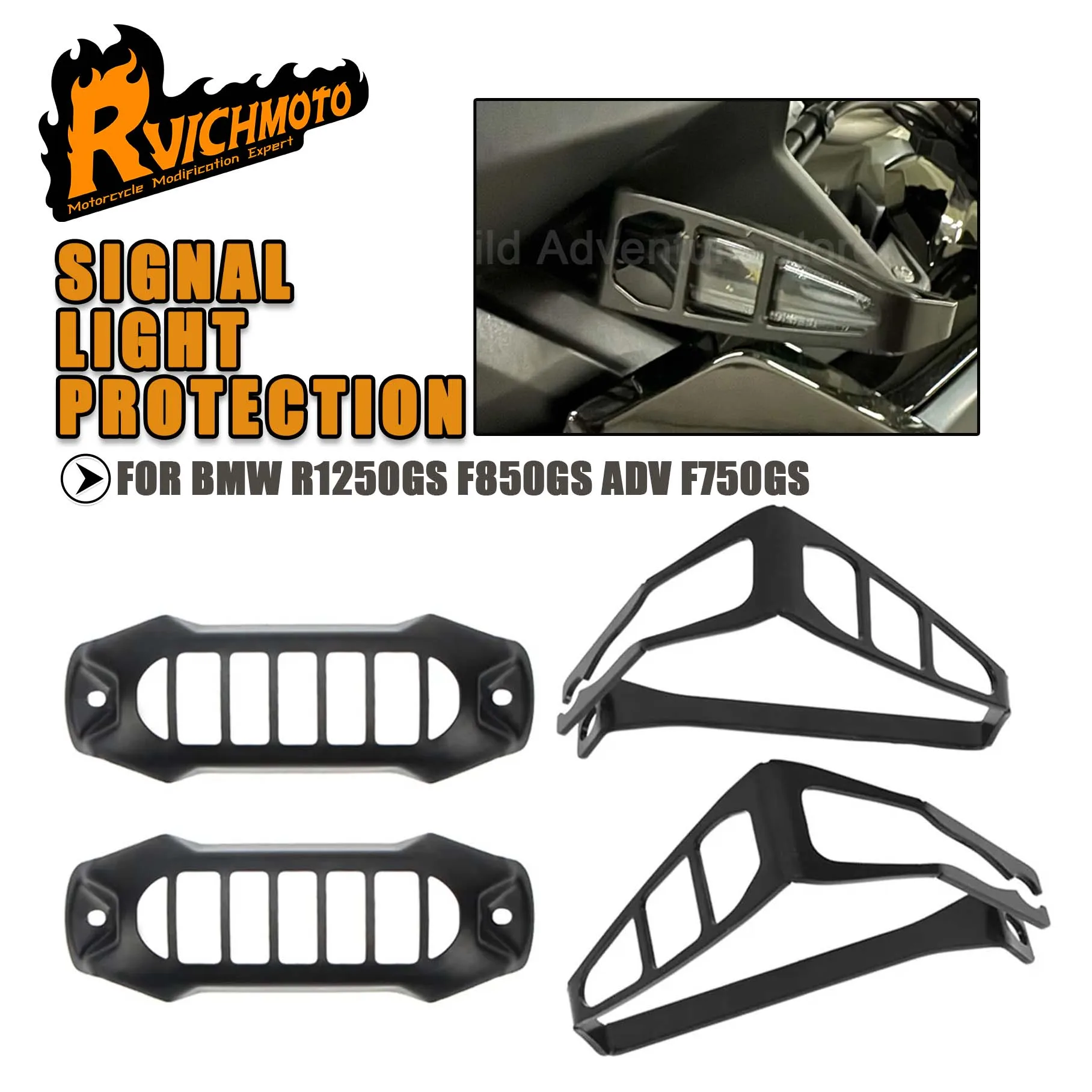 

Turn Signal Light Guard Shield Cover Protector For BMW R1300GSA R 1300 GS Adventure R1300GS ADV 2024-2025 Motorcycle Accessories