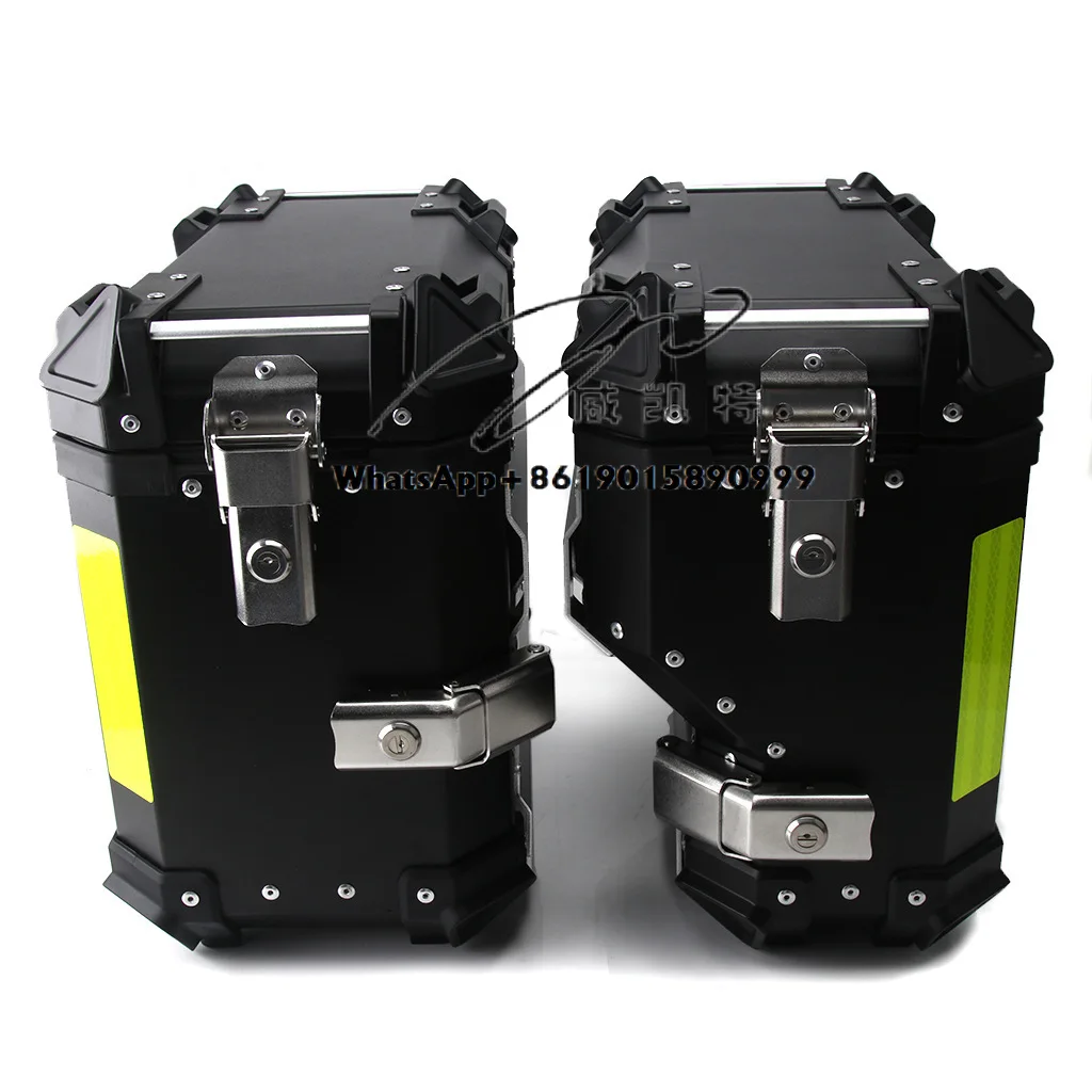 

Wholesale General Motorcycle Trunk Side Aluminum Top Box Travel Luggage Storage Motorcycle 38L Top Box Motorcycle Tail Box