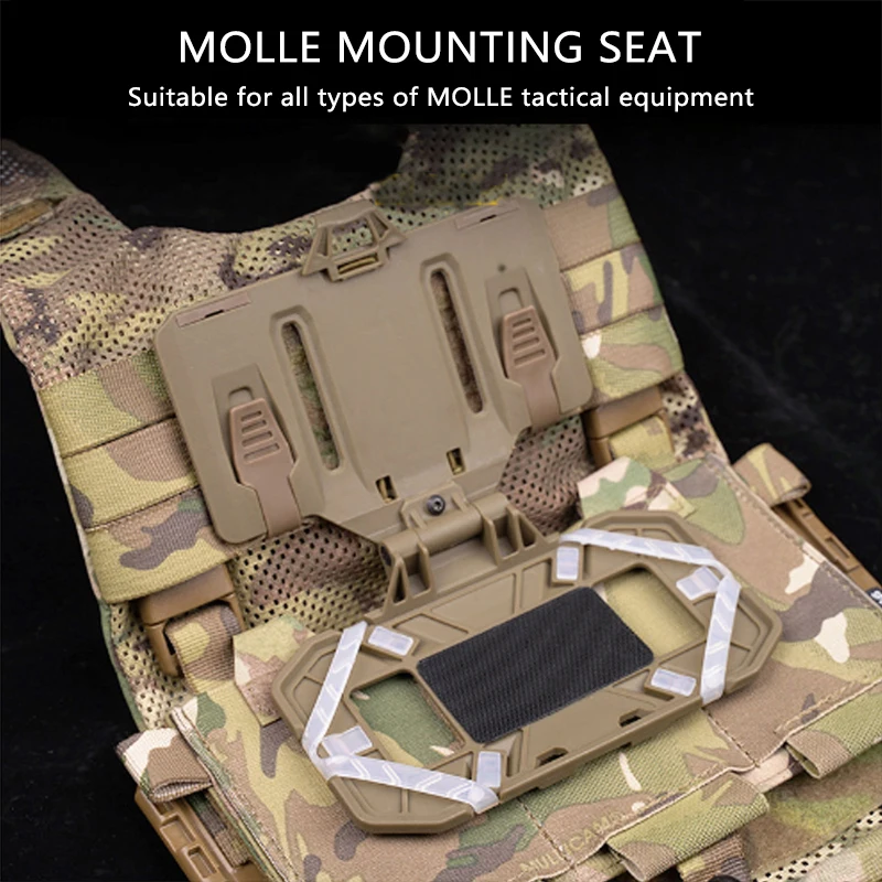 Multifunctioneel Gemonteerd Tactisch Vest Op De Borst Gemonteerde Universele Borst Mobiele Telefoonbord Drager Opvouwbare Navigatiebordhouder