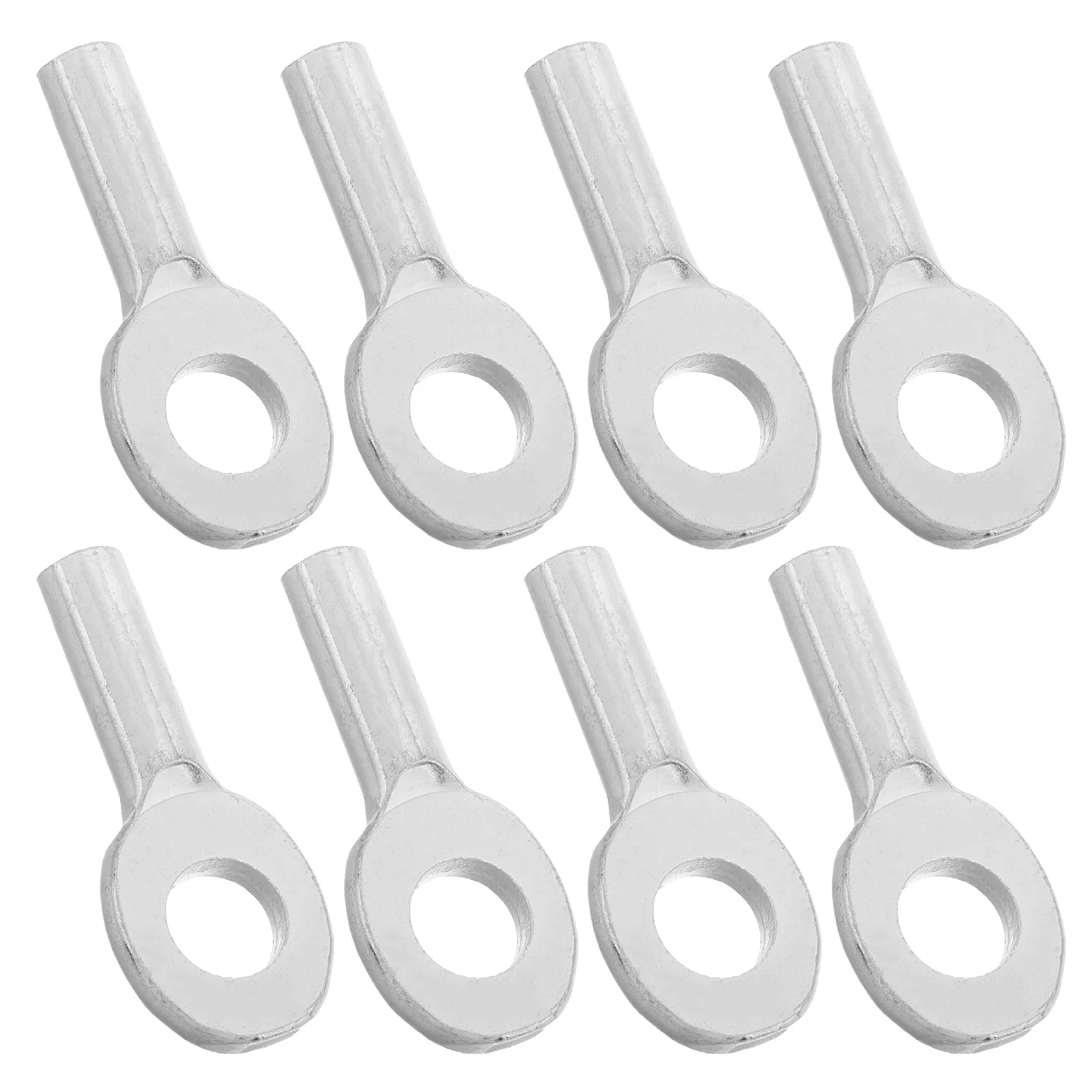 

8pcs Fitness Equipment Cable Connector Wire Rope Eyelets Gym Machine Replacement Terminal Stopper Thimble Interface Port For