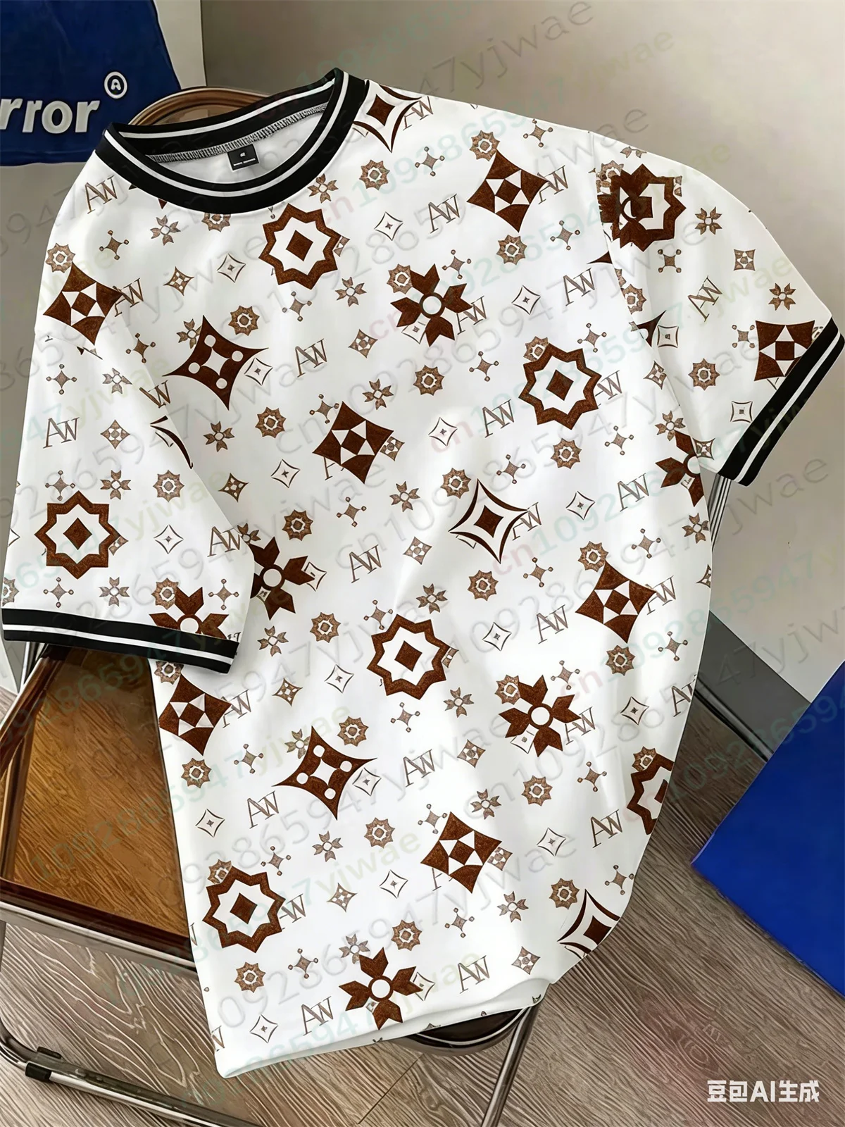 Luxury Monogram Print T-Shirt - Streetwear Brand Marketing 评论和价格