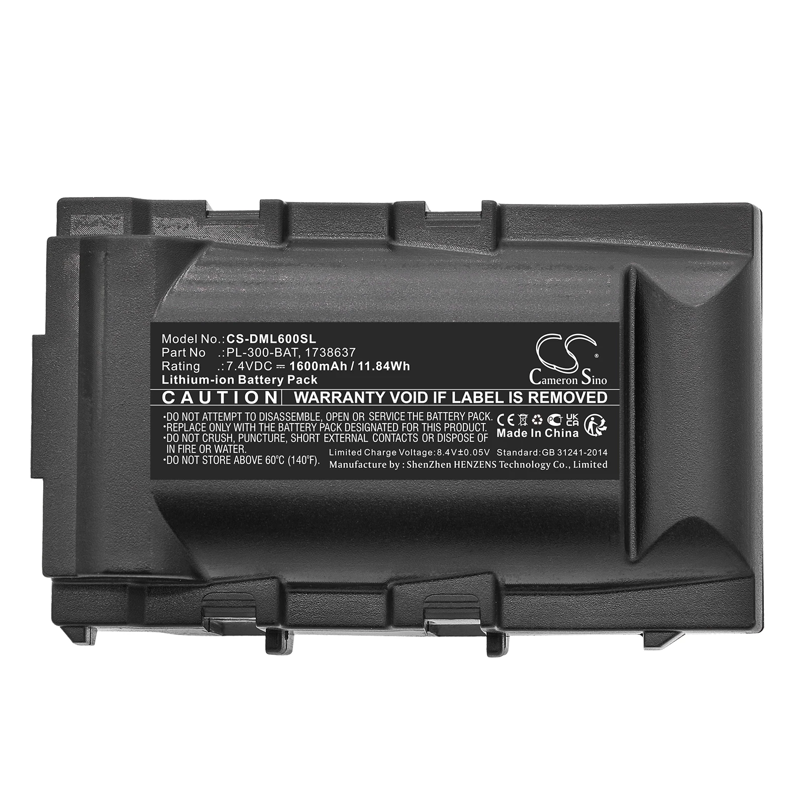 Batería de repuesto CS para DYMO,3M Rhino 6000,Rhino 5000,Rhino 5200 PN:1738637 1600mAh / 11.84Wh