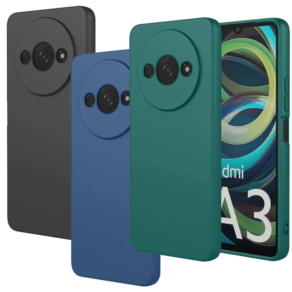 Luxuriöse Flüssigsilikonhülle für Xiaomi Redmi A3 A3x Cover für Poco C61 Hülle