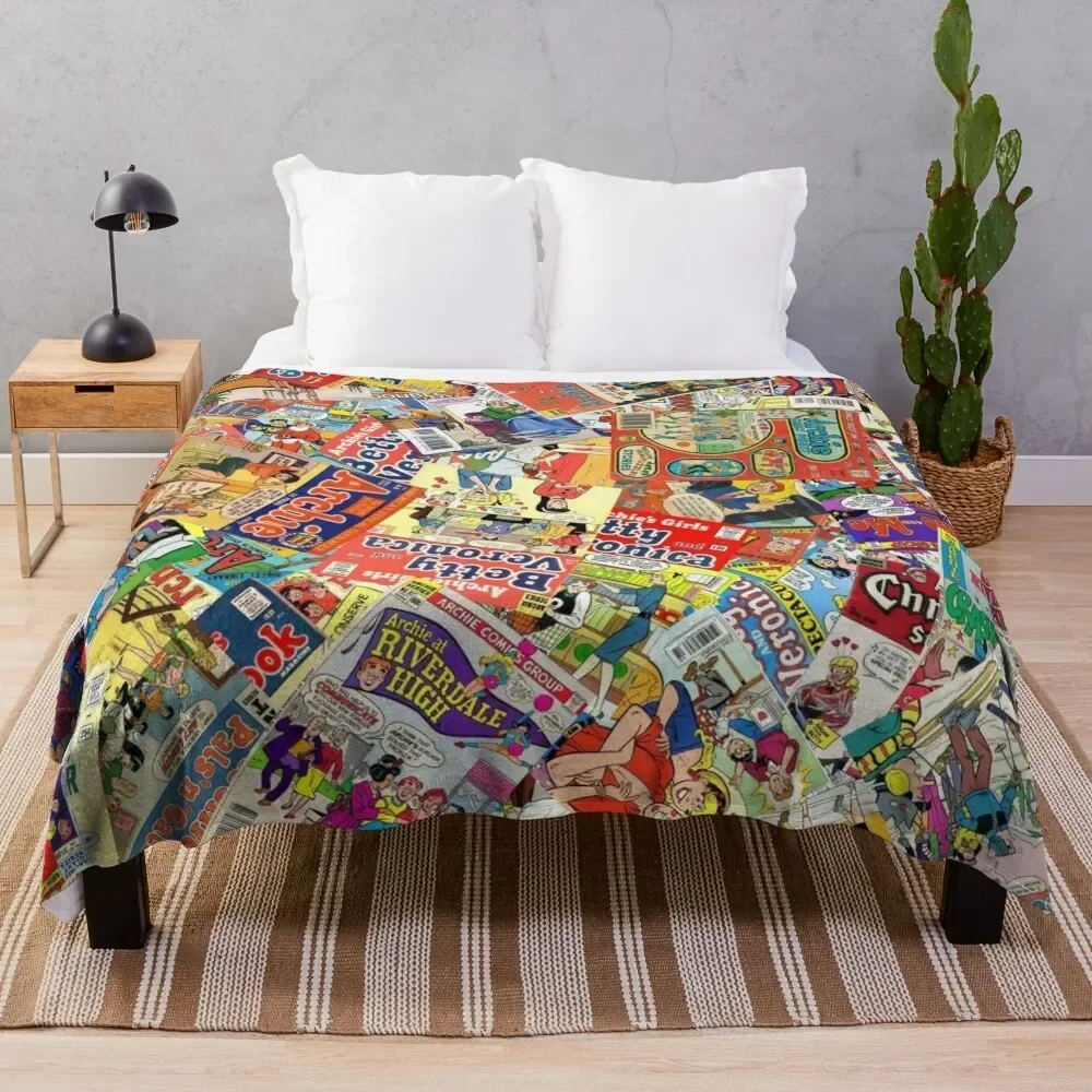 Archie Comics Throw Blanket Soft Plush Plaid Single Luxury Blankets