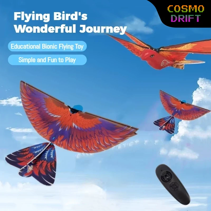 

Bionic Remote Control Flying Bird Electric Flapping Wing RC Toy 360° Rolling Soaring Airplane Cool Rechargeable Smart Flight Toy