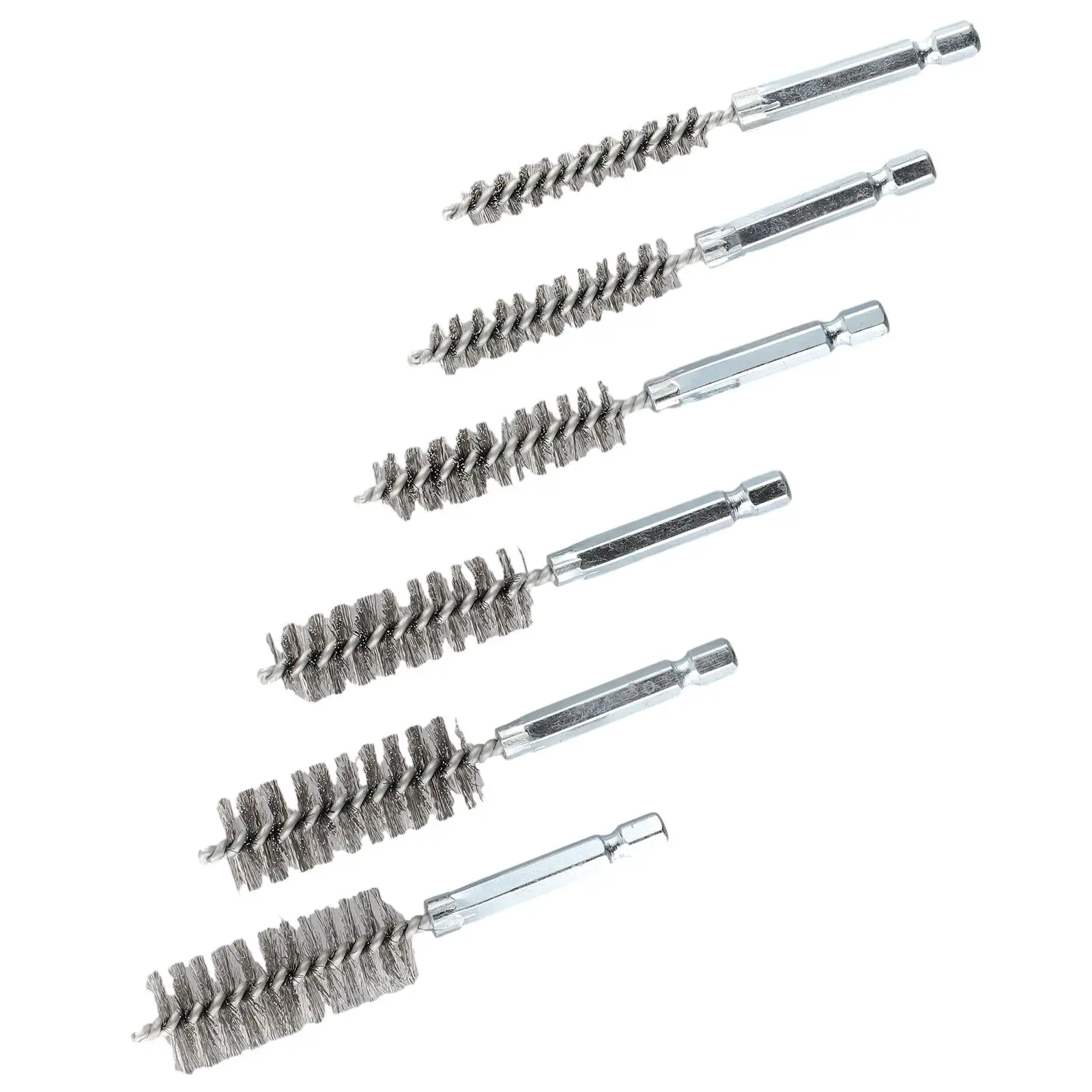 Hand Tools 6 Pieces Of Drilling Brushes,Stainless Steel Cleaning Brushes For  Drill