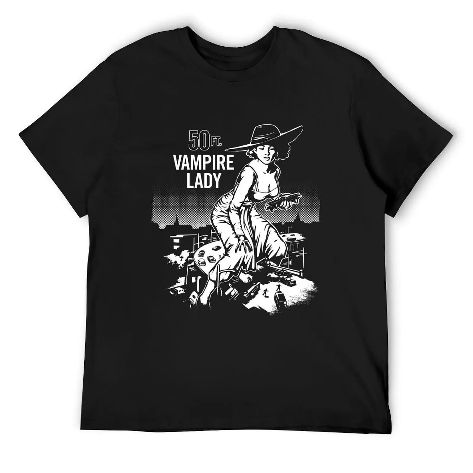 

50 ft. Vampire Lady T-Shirt new edition street wear oversized t shirt croswit shirt man clothes for men