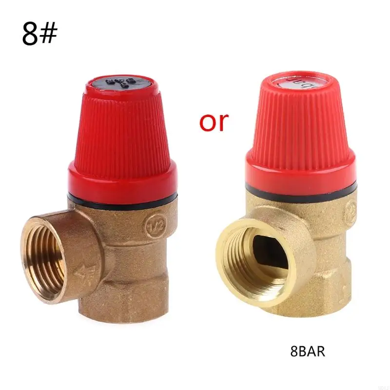 MOLF Brass Safety for Valve Drain Relief Swithch For Solar Water Heater Double Inner