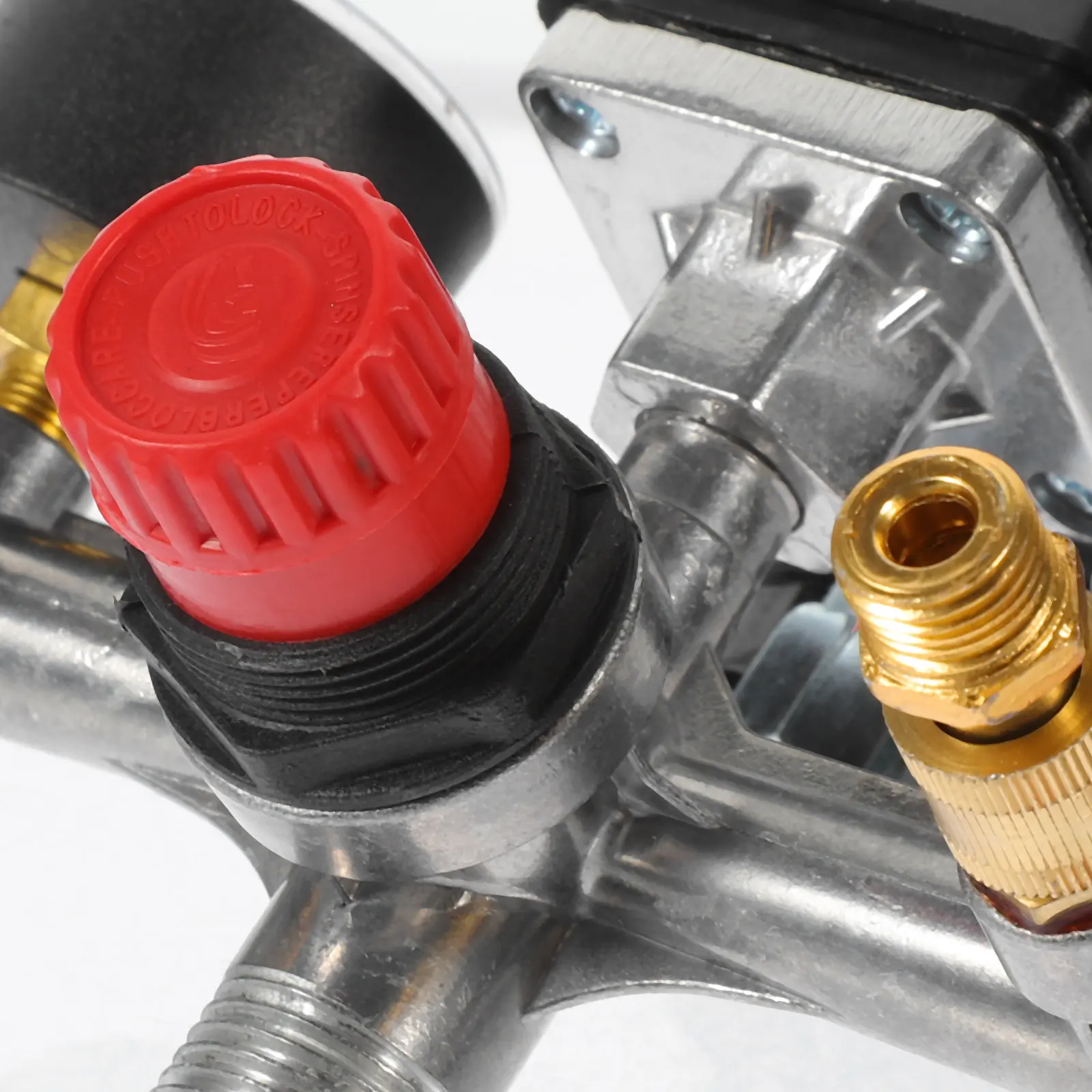 1Pcs Heavy-Duty Pressure Reducing Valve Bracket with Clear Accurate Barometer Readings for Hvac Plumbing Systems Safety Control