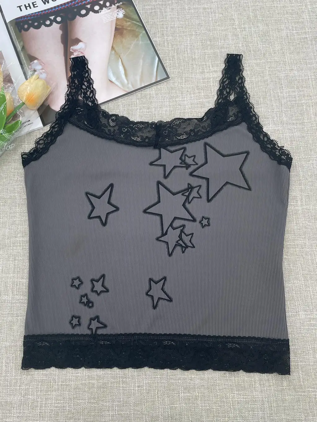 Y2k Sexy Retro Women's Star Graphic Print Navel Shirt Retro Sleeveless Halter Top Fashion Fitness Vest Party In The 1990s Summer