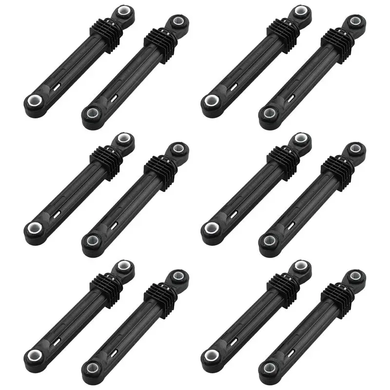 A84G-12 Pcs 100N For Washing Machine Shock Absorber Washer Front Load Part Black Plastic Shell Home Appliances Accessories
