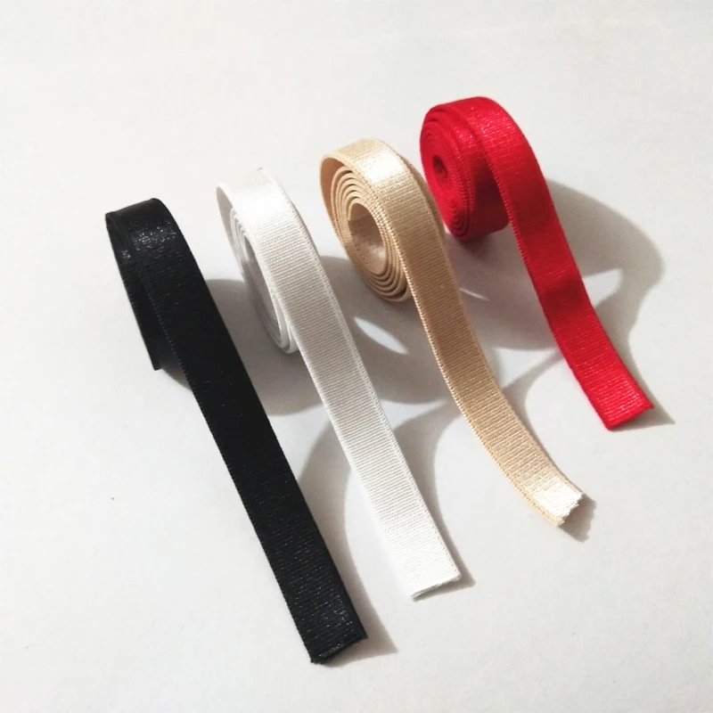 100M Nude Black Best Price 8/10mm Swimwear Band Red White Wedding Party Bra Accessories Bikini Dress Vest Cup DIY Elastic Straps