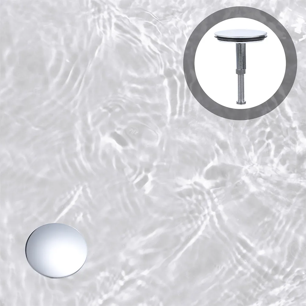 

2 шт. Заглушки для слива в ванне с поворотным механизмом, латунные заглушки для раковины, сменные заглушки для слива в ванне, плоские уплотнительные заглушки, металлические заглушки для смесителя