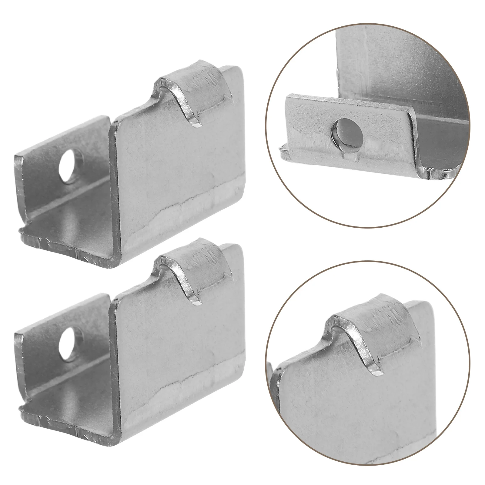 

6pcs Freezer Shelf Clips Refrigerator Support Brackets Durable Easy Install Space Saving Anti Slip For Beverage Cabinet Metal