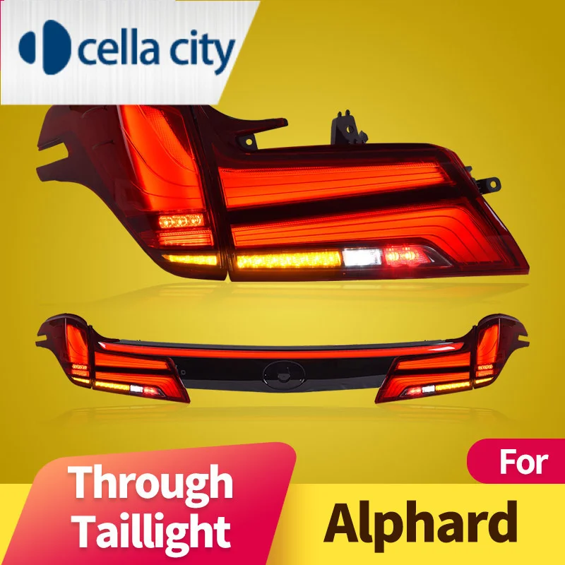 Car Styling Tail Lamp for Toyota Alphard Tail Lights 2015-2018 LED Tail Light DRL Brake Reverse Stop Lamp Automotive Accessories