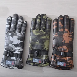 Kamperbox winter snow mountain outdoor camping thick camouflage waterproof and windproof warm gloves