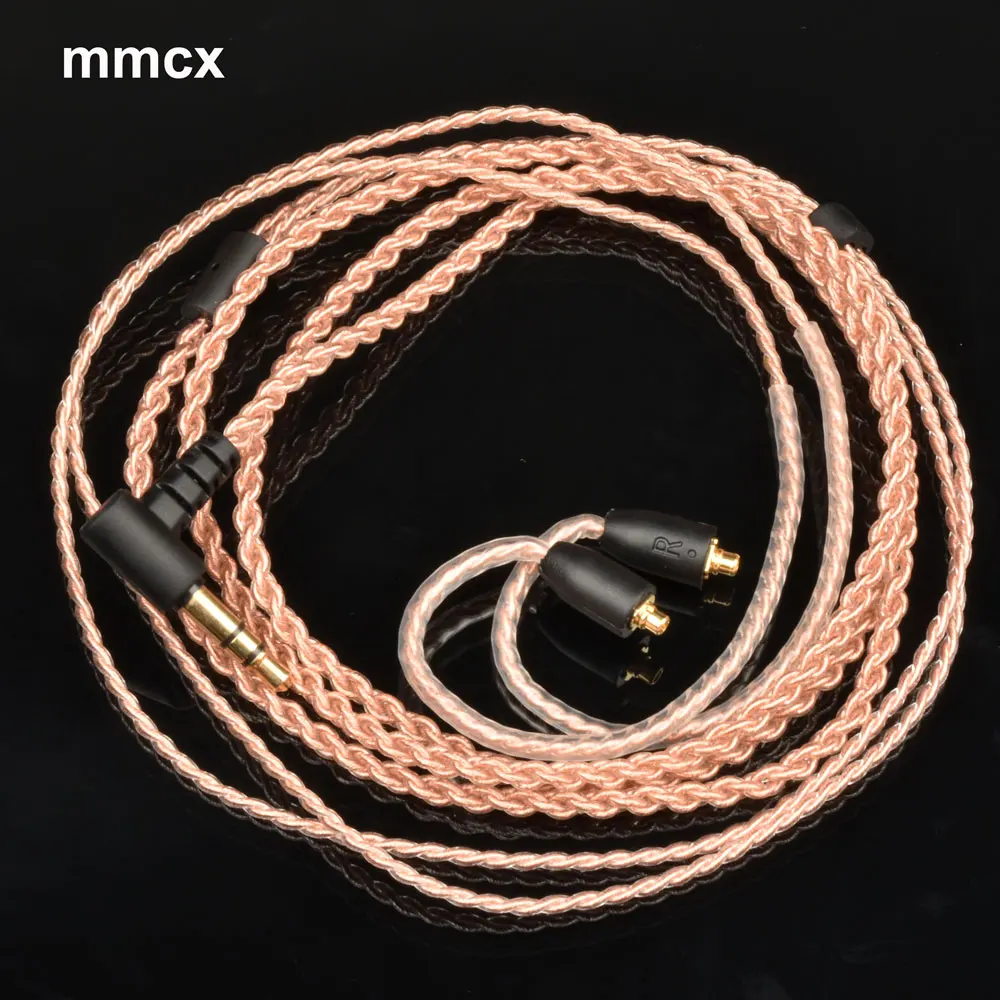 

New 3.5mm Earphone Upgrade Cable QDC MMCX 0.78mm Pin for Shure KZ ZS10 ZSN Esx EDX Pro Zs10 High Purity Oxygen-Free Copper