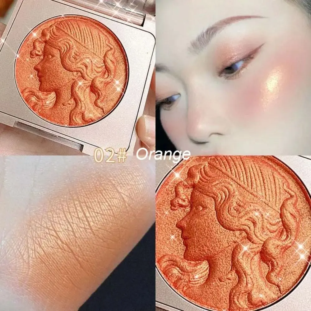 Evidenziatore Blush Powder Palette Cheek Rouge Brighten Face Contour fard trucco fard cosmetici duraturi Cheek Tint Girl