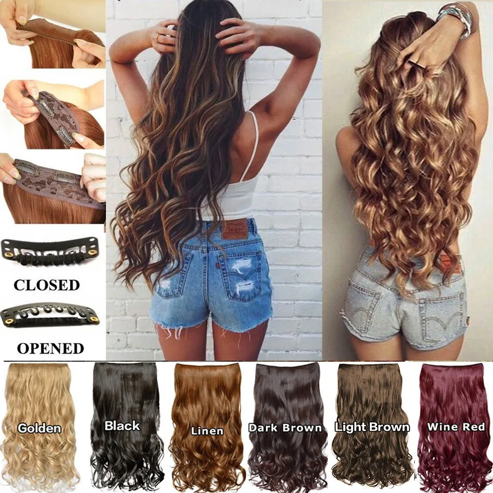 1pc 5 Clip Fashion In Hair Extensionscurly Girl Curly Wig Hair Party Cosplay Dress Up Gift For Woman 2024 Suministros Para Fiest