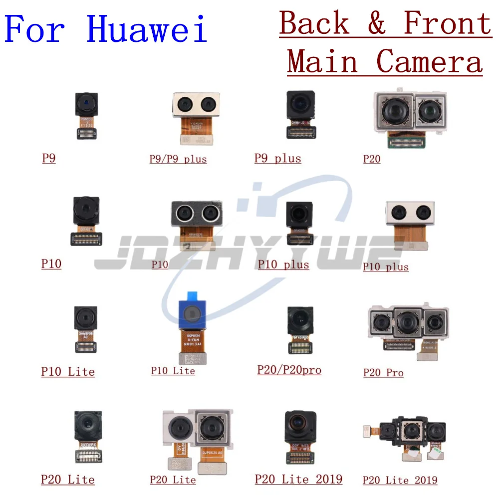 Original Back Real Main And Front Facing Camera Module Sensor Flex Cable For Huawei P9 P10 Plus P20 Lite Pro Replacement Parts