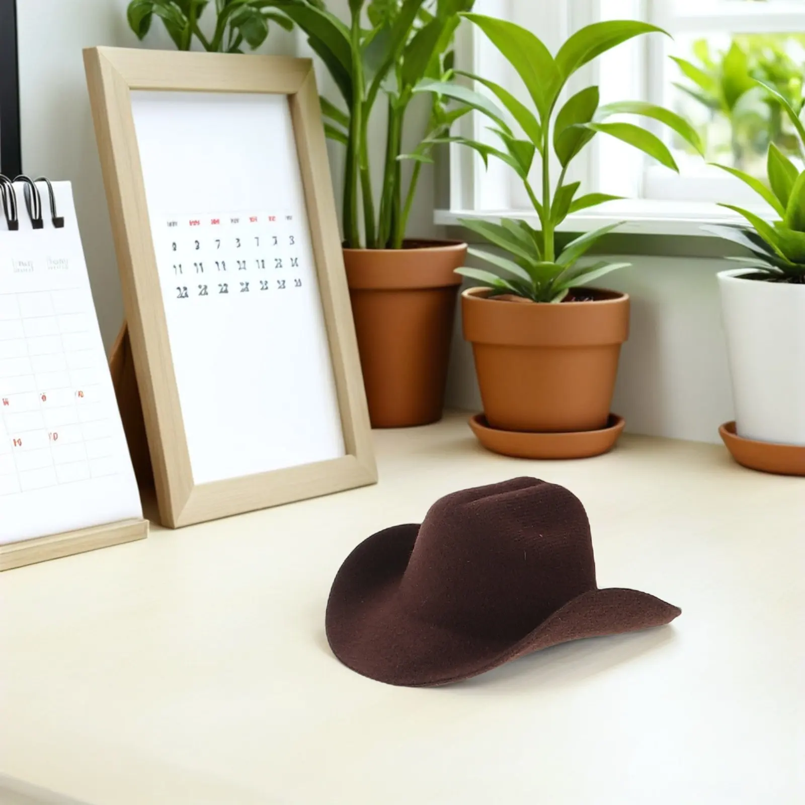 

8pcs Mini Cowboy Cowgirl Hat Eva Dress Up Cap For Kids Party Decoration Playhouse Accessories Cupcake Topper Western Party Decor
