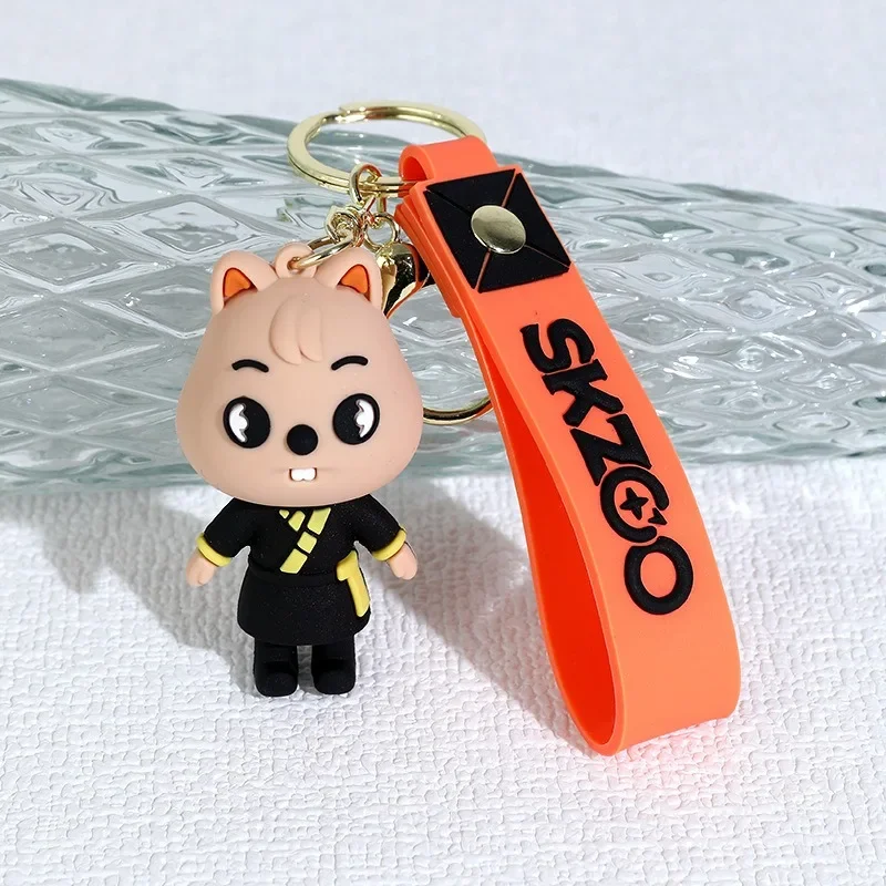 พวงกุญแจตุ๊กตาสเตรย์คิดส์ SKZOO น่ารัก จี้ห้อยกระเป๋าเป้สะพายหลัง จี้ห้อยรถยนต์ ของที่ระลึกสุดหรู ผลิตภัณฑ์เสริมดาว