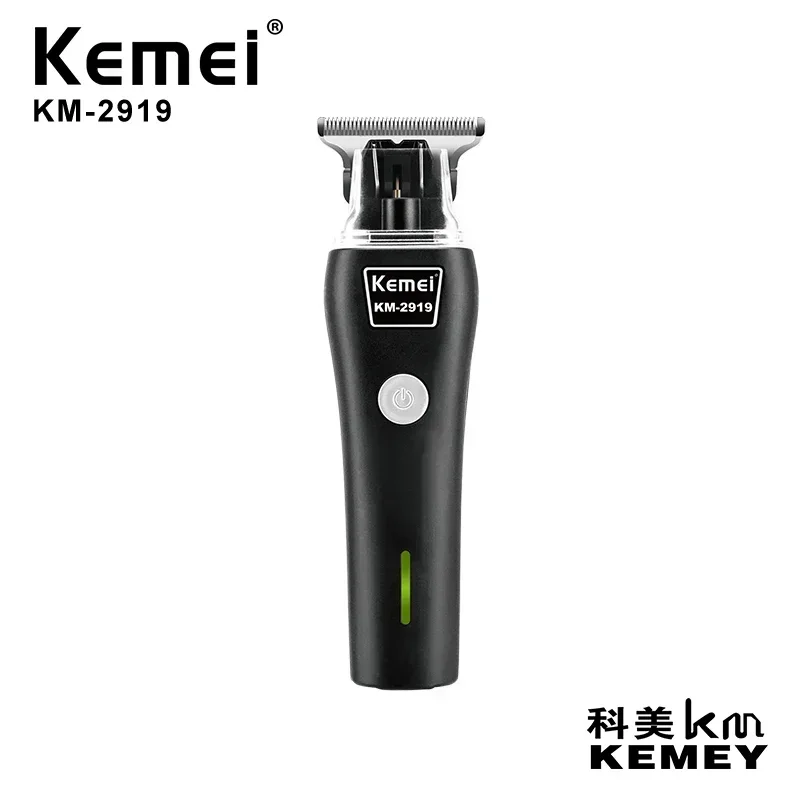 Kemei km-2919 convenient professional hair clipper hollow blade USB charging